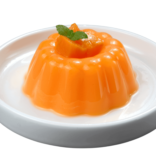 εικόνα με τζέλι σε ένα πιάτο