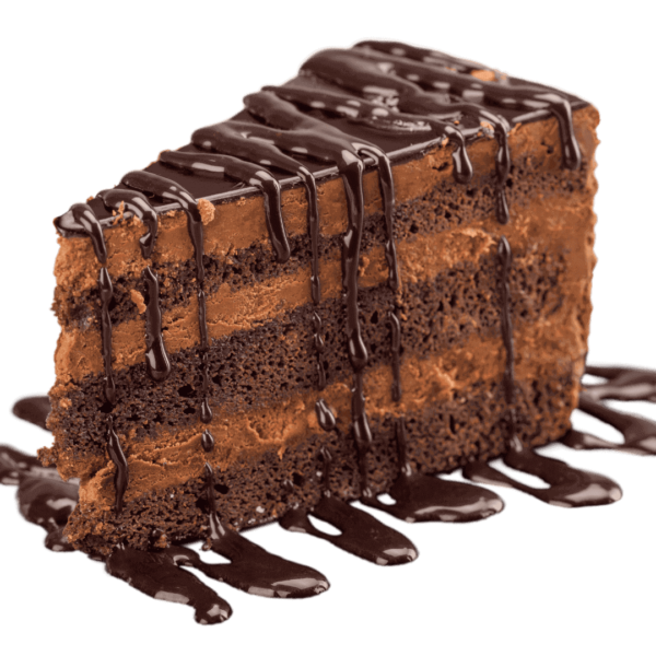 εικόνα με κομμάτι σοκολατόπιτας